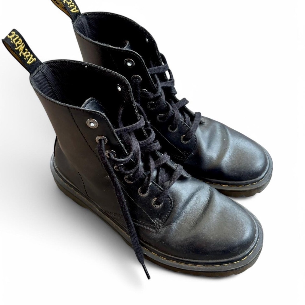 Dr. Martens Black Leather Men's Boots
